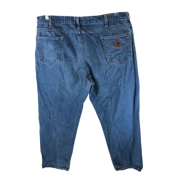 Carhartt Mens B17 DST Denim Tapered Leg Jeans Relaxed Fit 42x30 - Picture 2 of 3